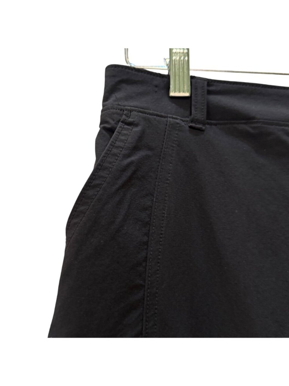 Athleta Black Skort Women's Size 6 Elastic Waist Inside Stretch Shorts Pockets - Picture 5 of 16